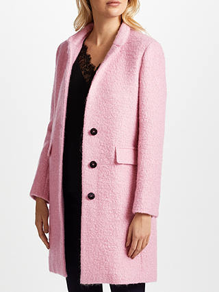 Marella Liguria Boucle Wool Blend Coat, Pink