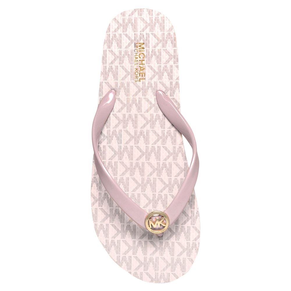 mk flip flops pink