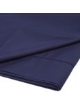 John Lewis Soft & Silky 400 Thread Count Egyptian Cotton Flat Sheet, Midnight Blue
