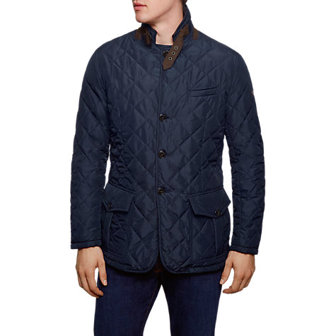 Buy Hackett London Norfolk Padded Blazer Jacket, Navy | John Lewis