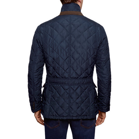 Buy Hackett London Norfolk Padded Blazer Jacket, Navy | John Lewis