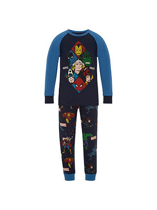 Marvel Children's Printed Pyjamas, Navy