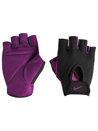 Nike Women's Fundamental Training Gloves, Black/Bold Berry