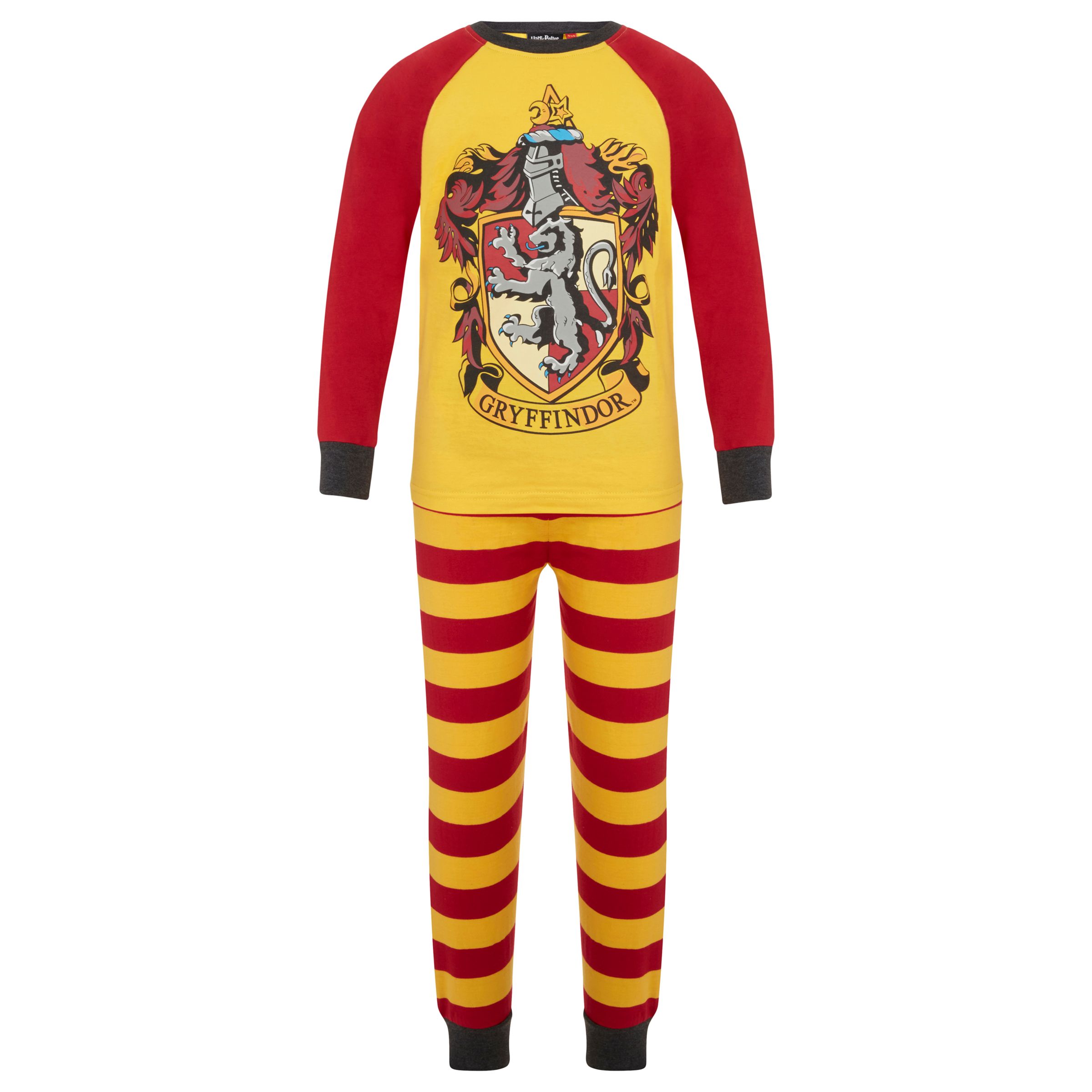 Harry Potter Children's Gryffindor Pyjamas, Yellow/Red at John Lewis ...