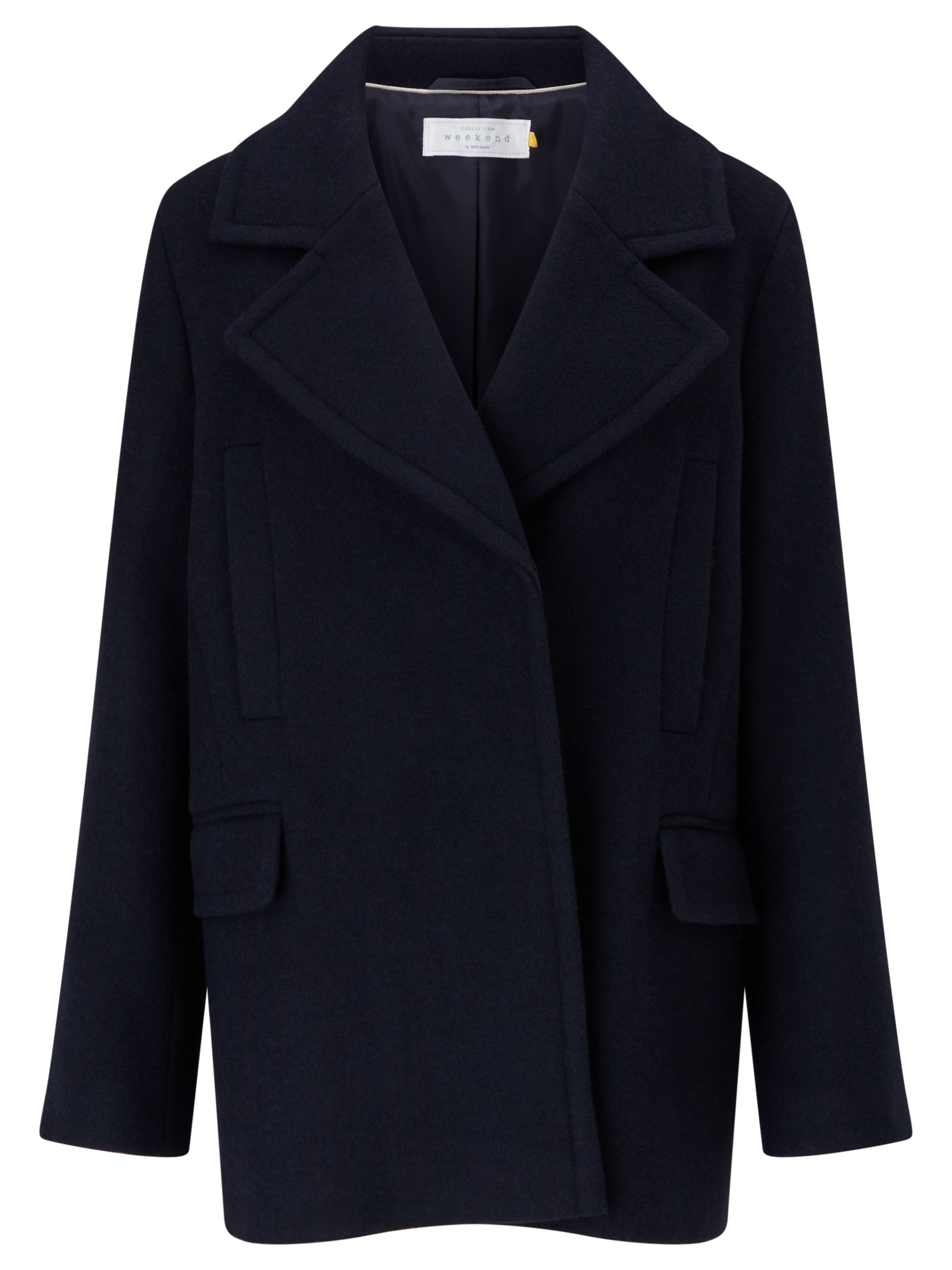 Collection WEEKEND by John Lewis Short Cocoon Coat, Navy