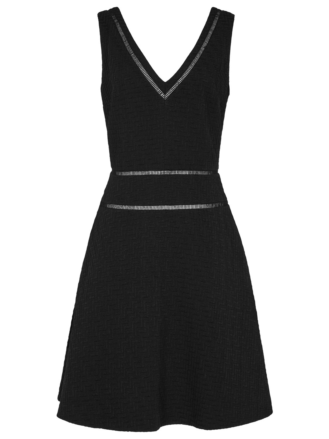 Reiss Nelly Textured Fit and Flare Dress