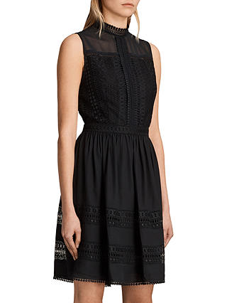 AllSaints Rowy Lace Dress, Black