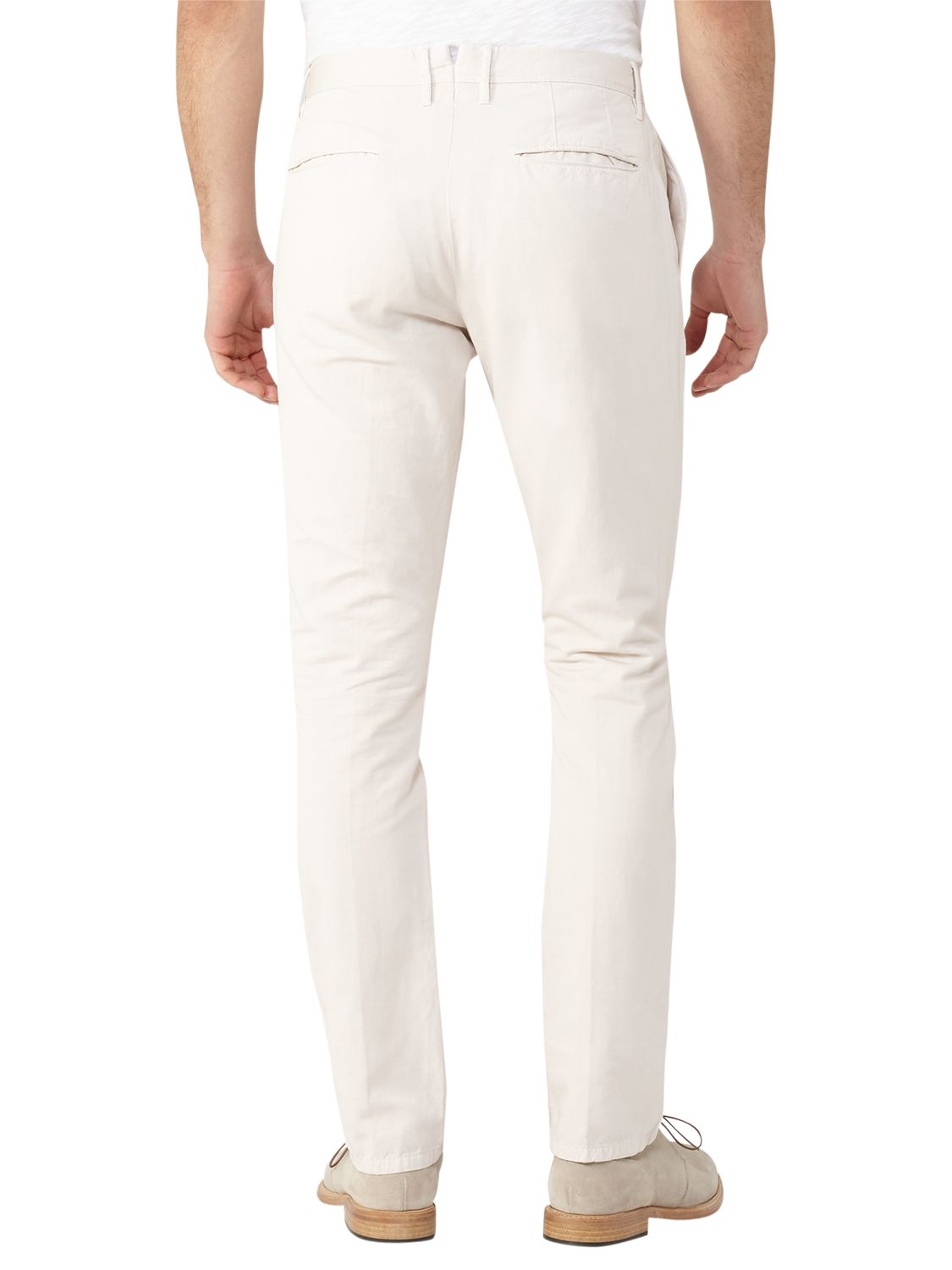 Reiss Buster Cotton and Linen Trousers