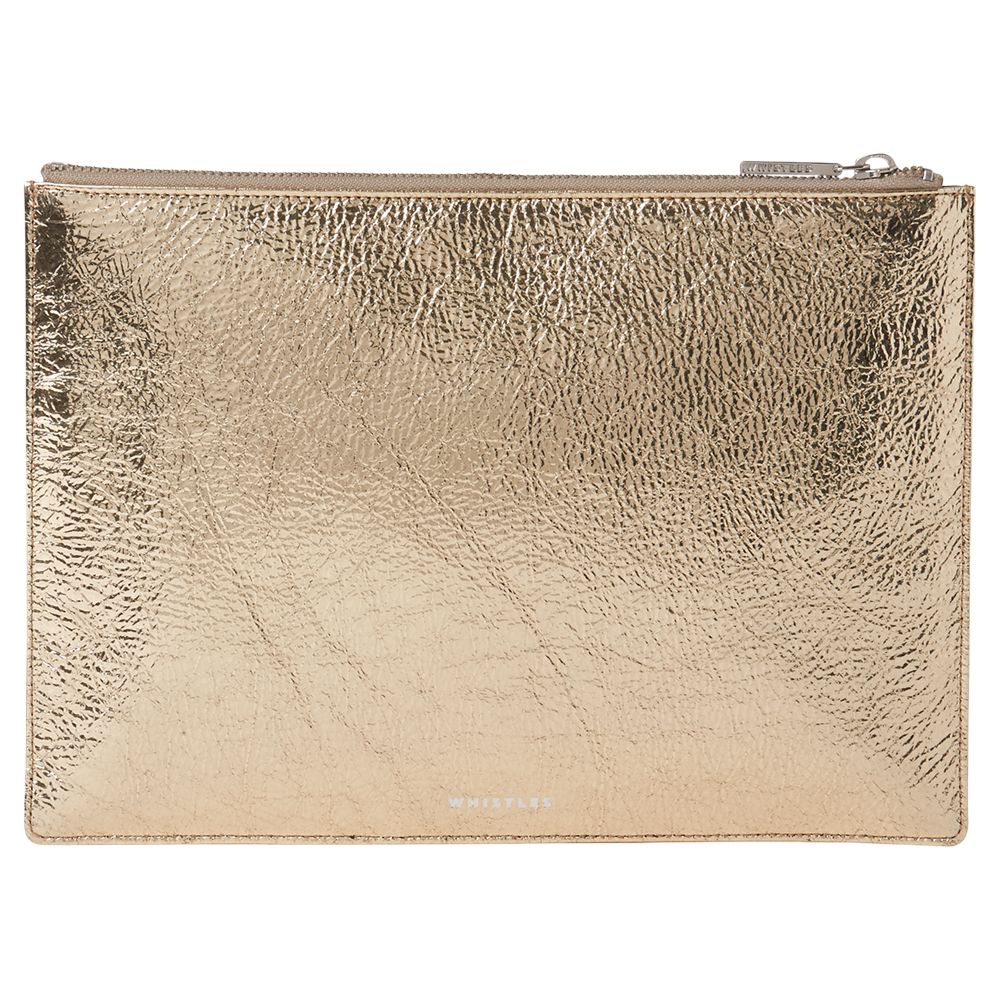 whistles gold clutch