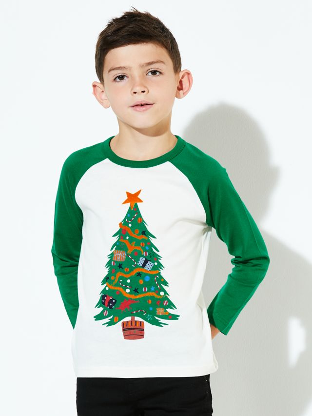 Lego Man Around The Christmas Tree Kids T-Shirt