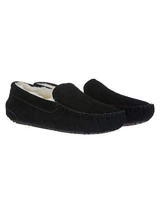 John Lewis & Partners Moccasin Faux Fur Lined Slippers