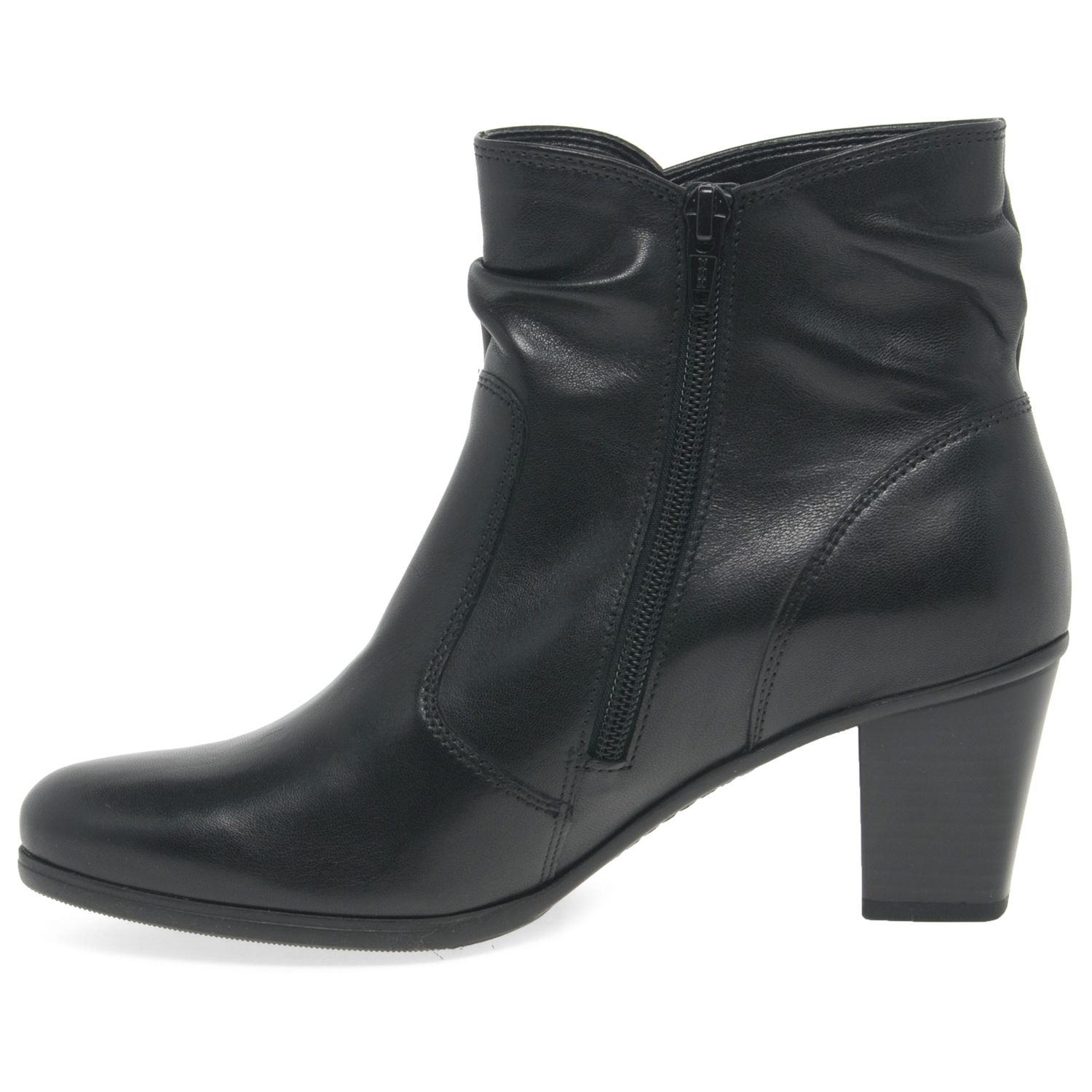 Gabor Ellie Block Heeled Ankle Boots, Black at John Lewis & Partners