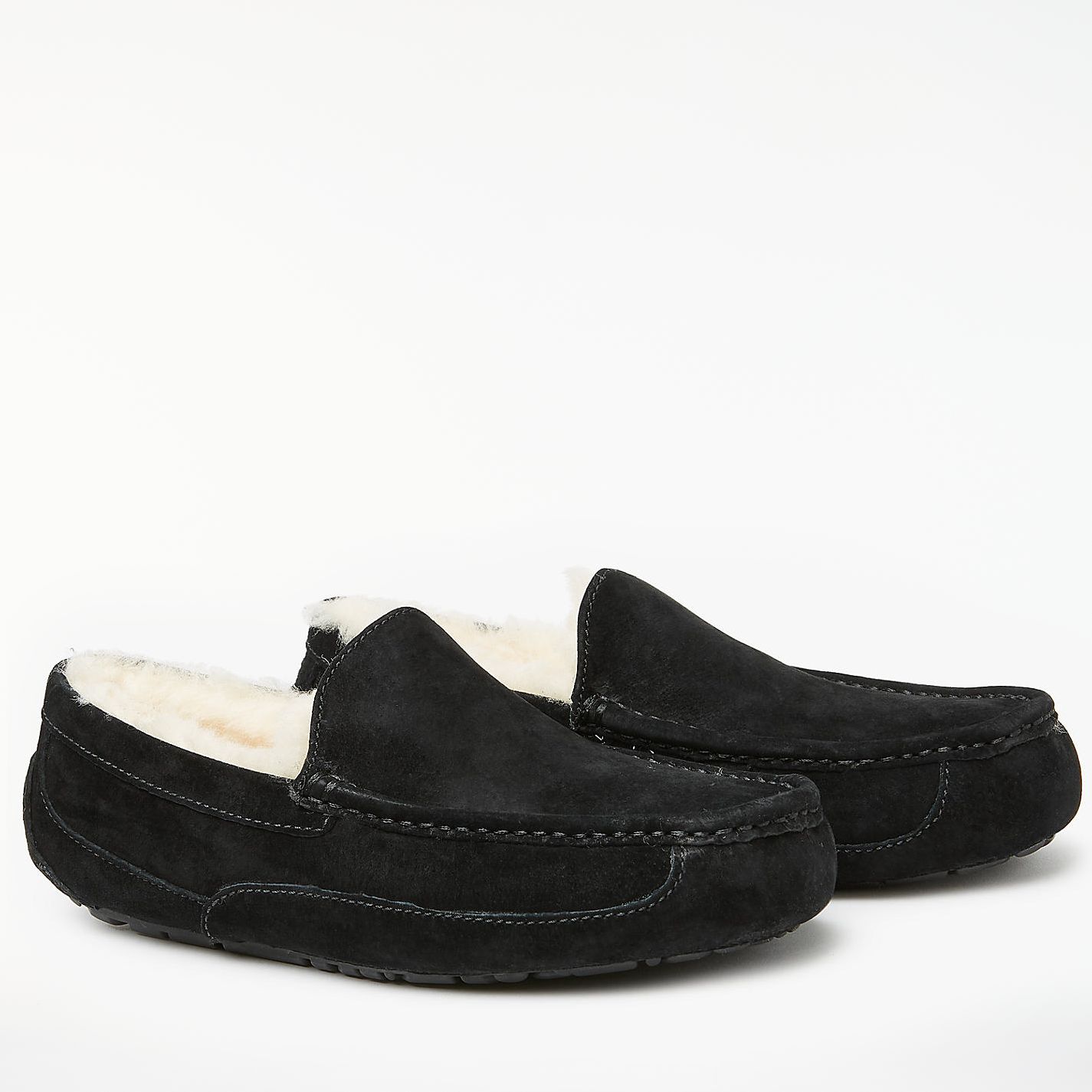 ugg ascot moccasin suede slippers