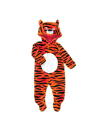 John Lewis Baby Dress Up Tiger Onesie, Orange