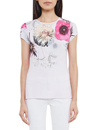 Ted Baker Gulesa Neon Poppy Fitted T-Shirt, Pink