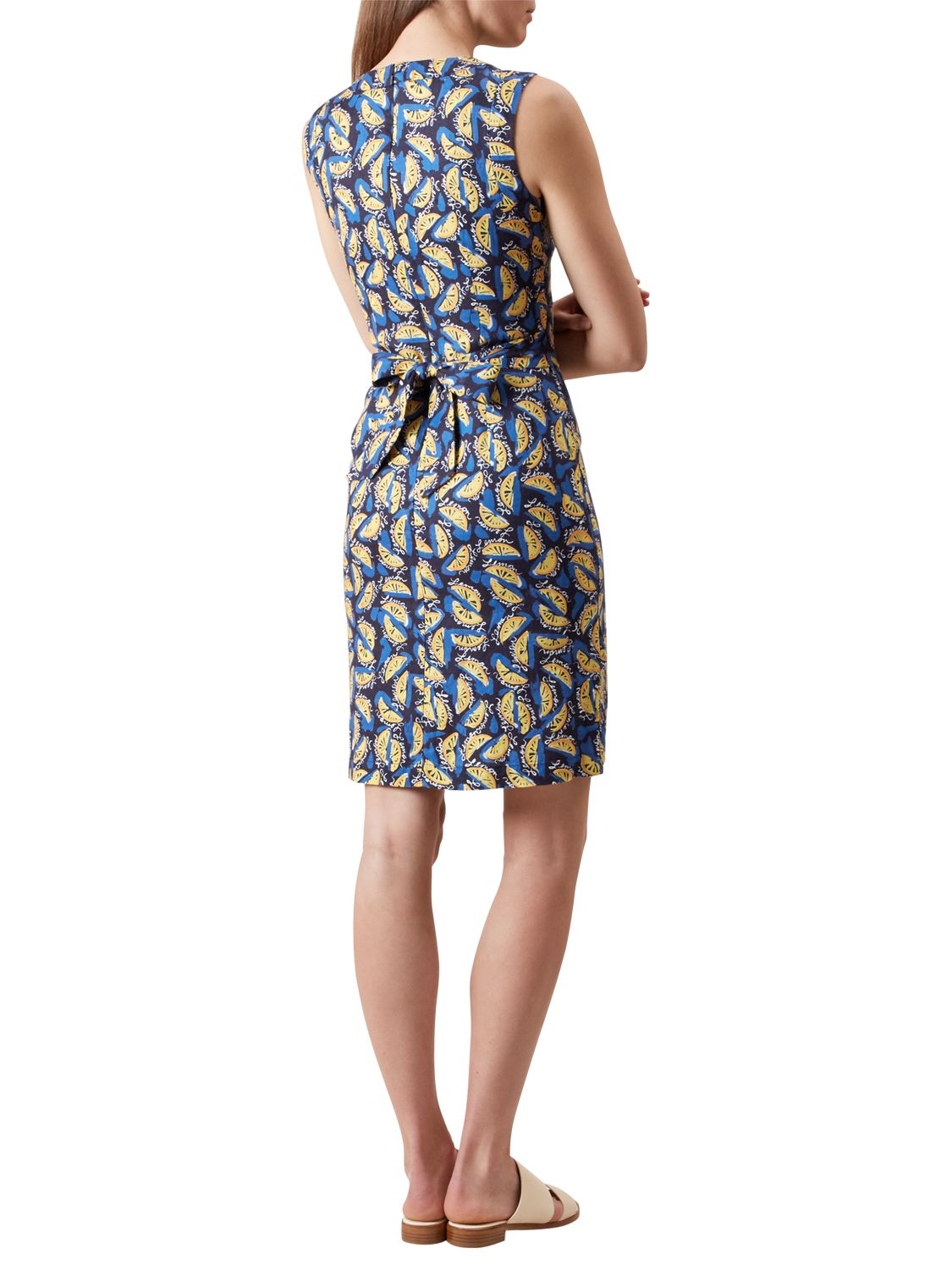 navy dress with lemons