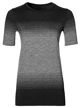 Asics Fuzex Seamless Short Sleeve Running T-Shirt, Black