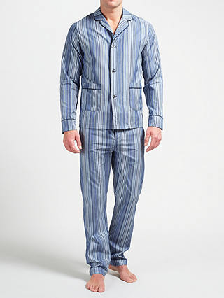 Paul Smith Signature Stripe Cotton Pyjamas, Blue