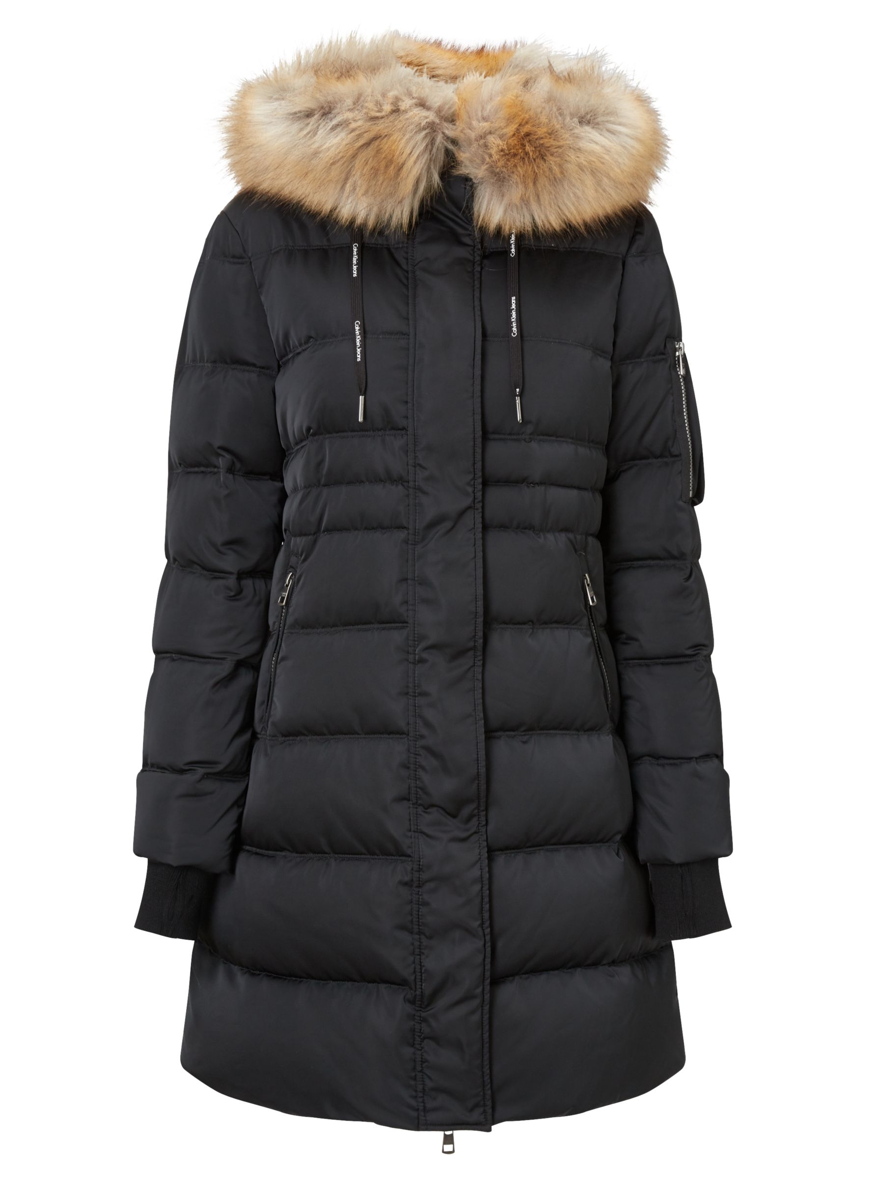 Calvin Klein Opra Hooded Down Filled Coat, CK Black