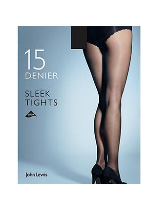 John Lewis 15 Denier Sleek Tights, Pack of 1
