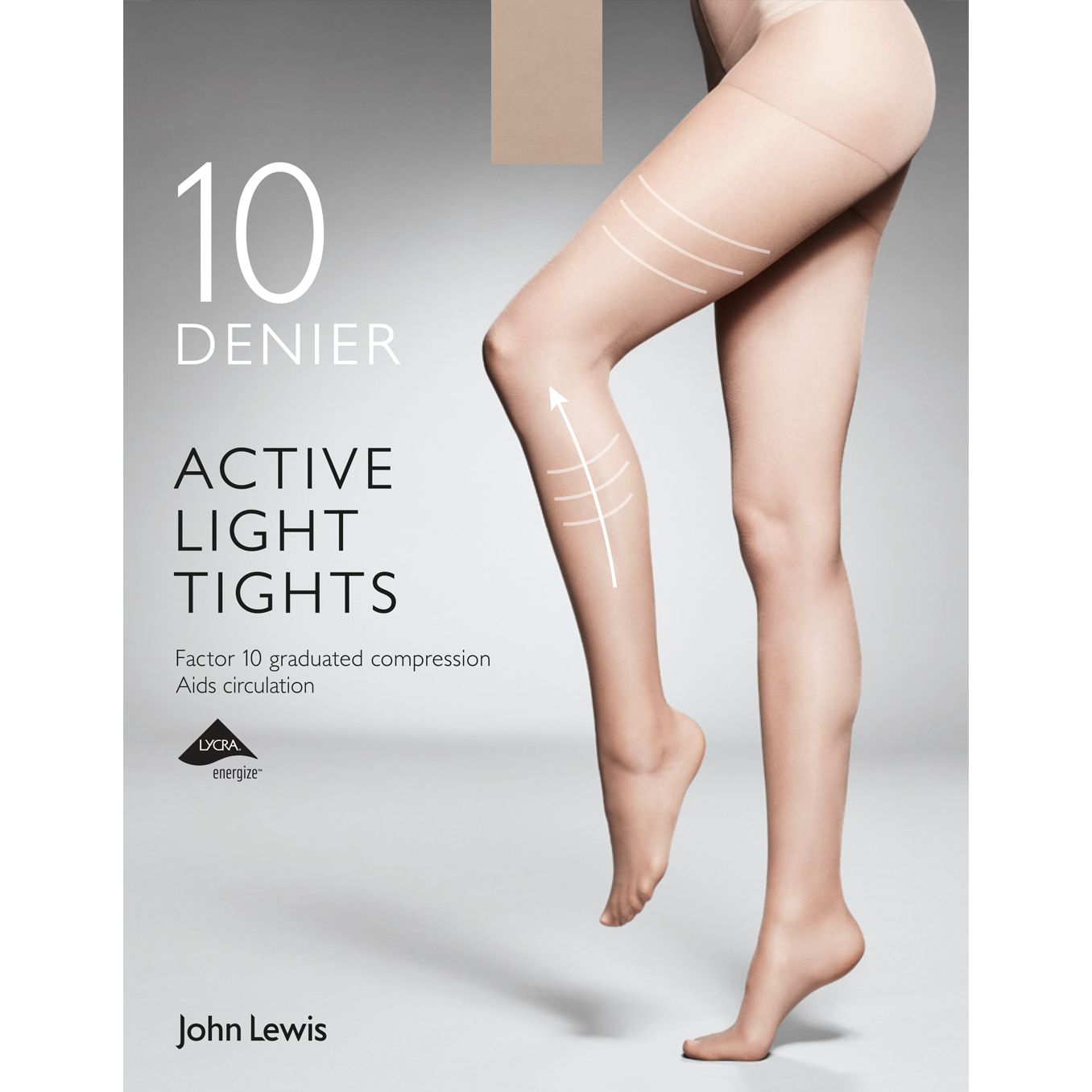 John Lewis & Partners 10 Denier Firm Support Active Light Sheer Tights