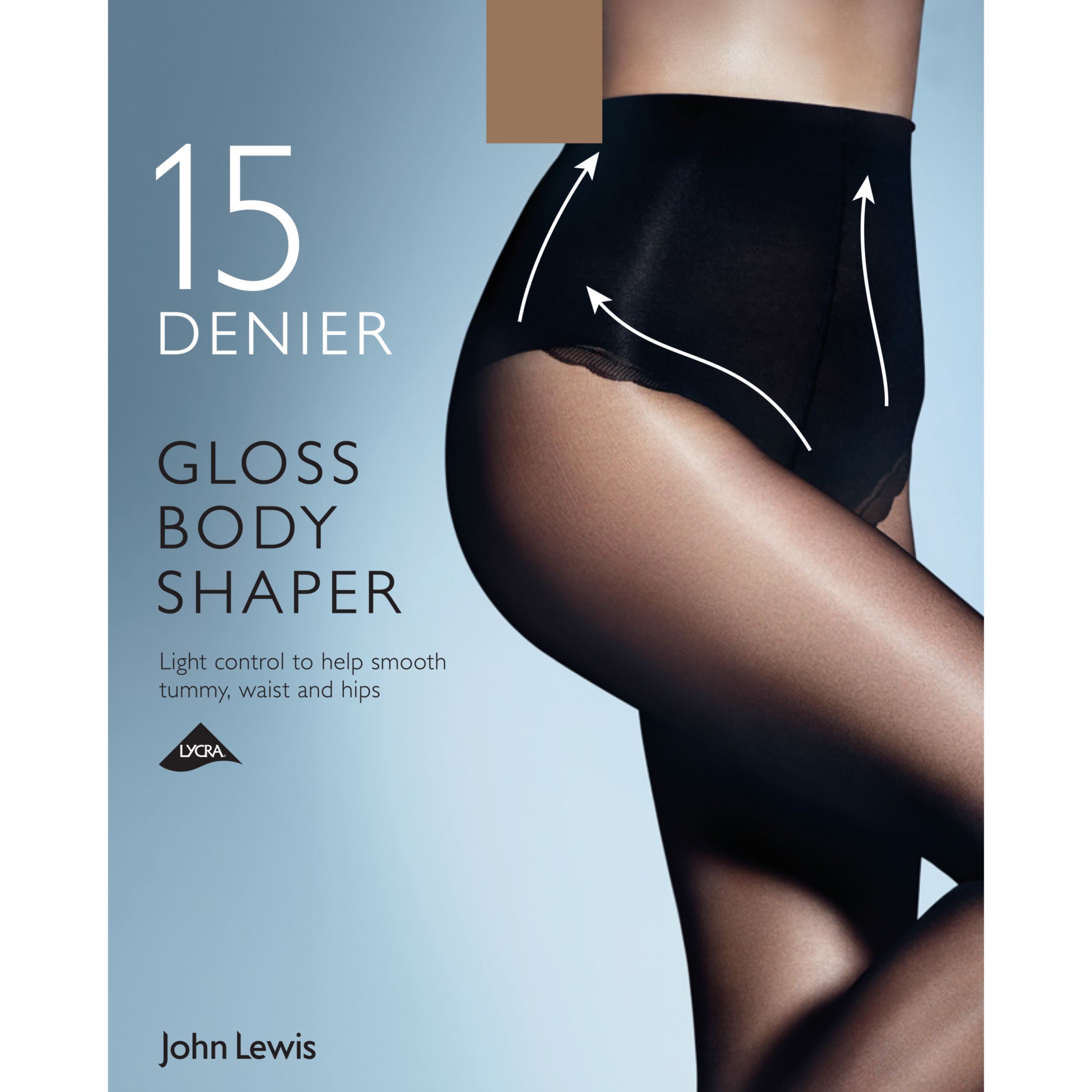 Womens Clothing Hosiery Tights and pantyhose John Lewis Synthetic 10 Denier Smooth Body Shaper Tights in Black 