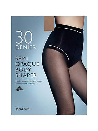 John Lewis 30 Denier Semi Opaque Body Shaper Tights