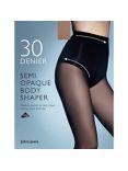 John Lewis & Partners 30 Denier Semi Opaque Body Shaper Tights, Nude