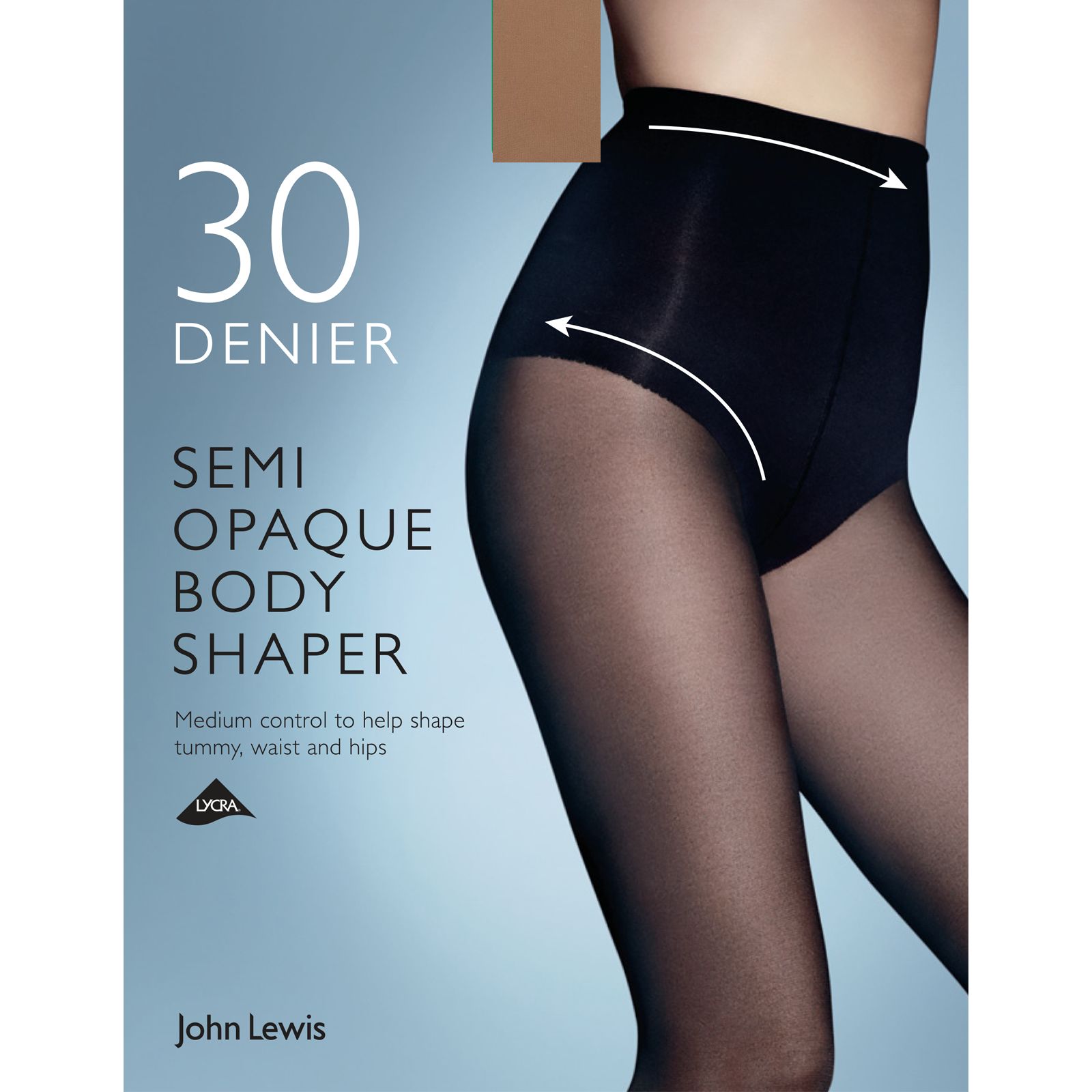 John Lewis 30 Denier Semi Opaque Body Shaper Tights
