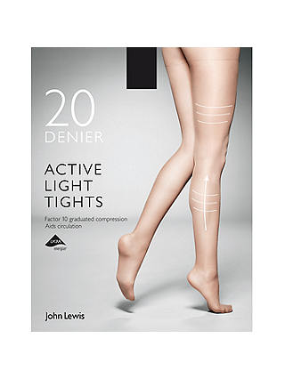 John Lewis & Partners 20 Denier Firm Support Active Light Sheer Tights