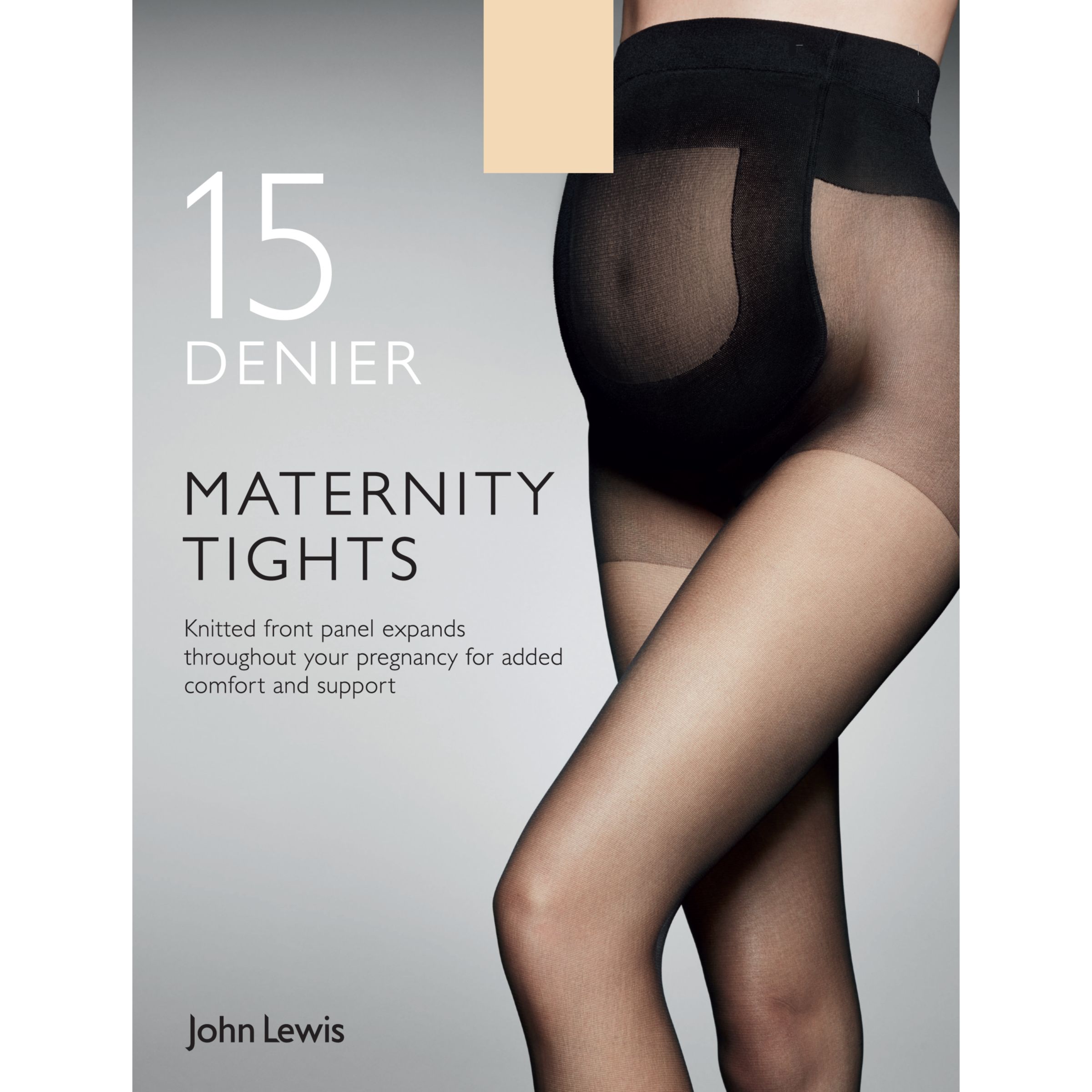 John Lewis & Partners 15 Denier Sheer Maternity Tights