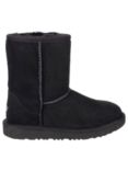 UGG Kids' Classic Short II Sheepskin Boots, Black