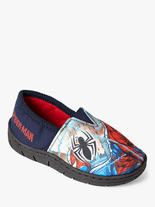 Spiderman Baby Soft Stretch Slippers, Navy