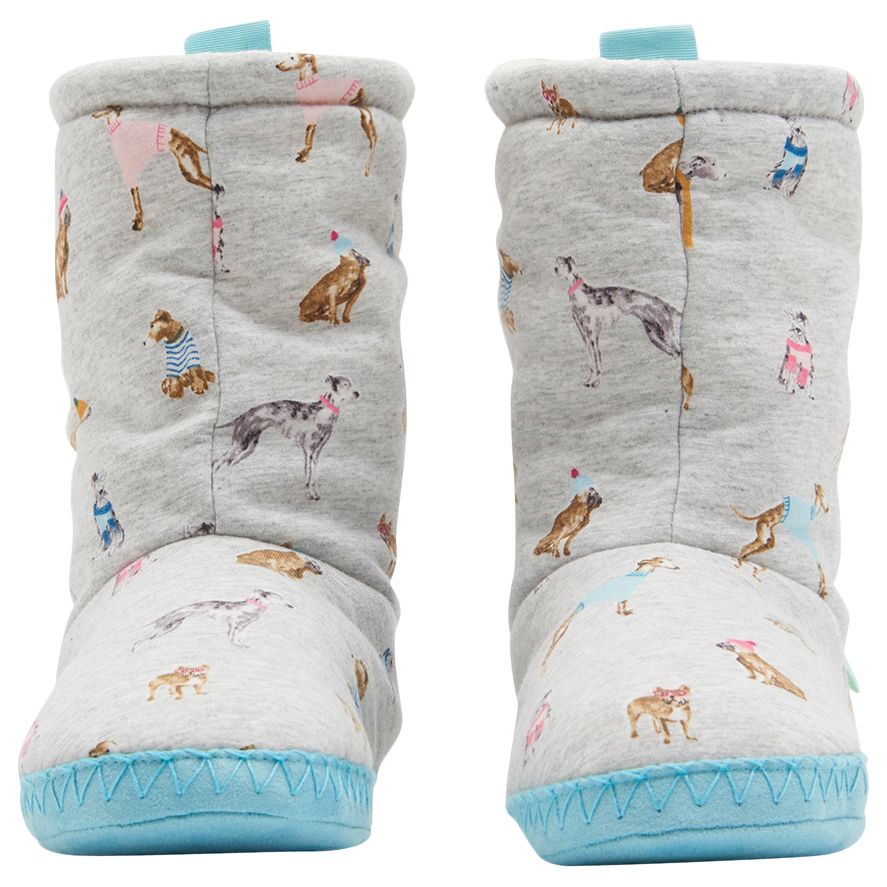 Xmas Dogs Joules Womens 213078 Slippersock