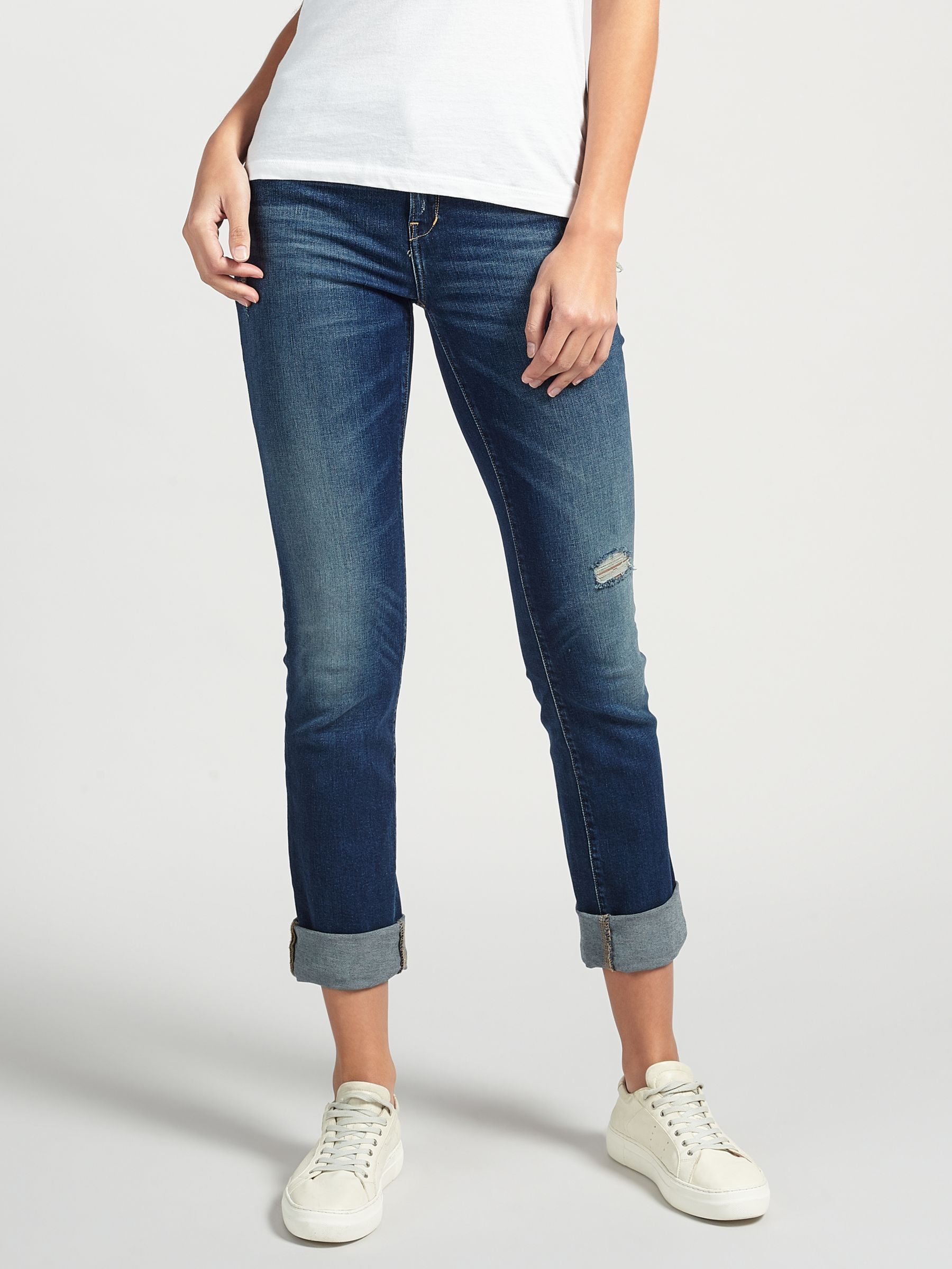 calvin klein mid rise straight jeans