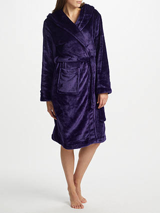John Lewis & Partners Shimmer Fleece Dressing Gown