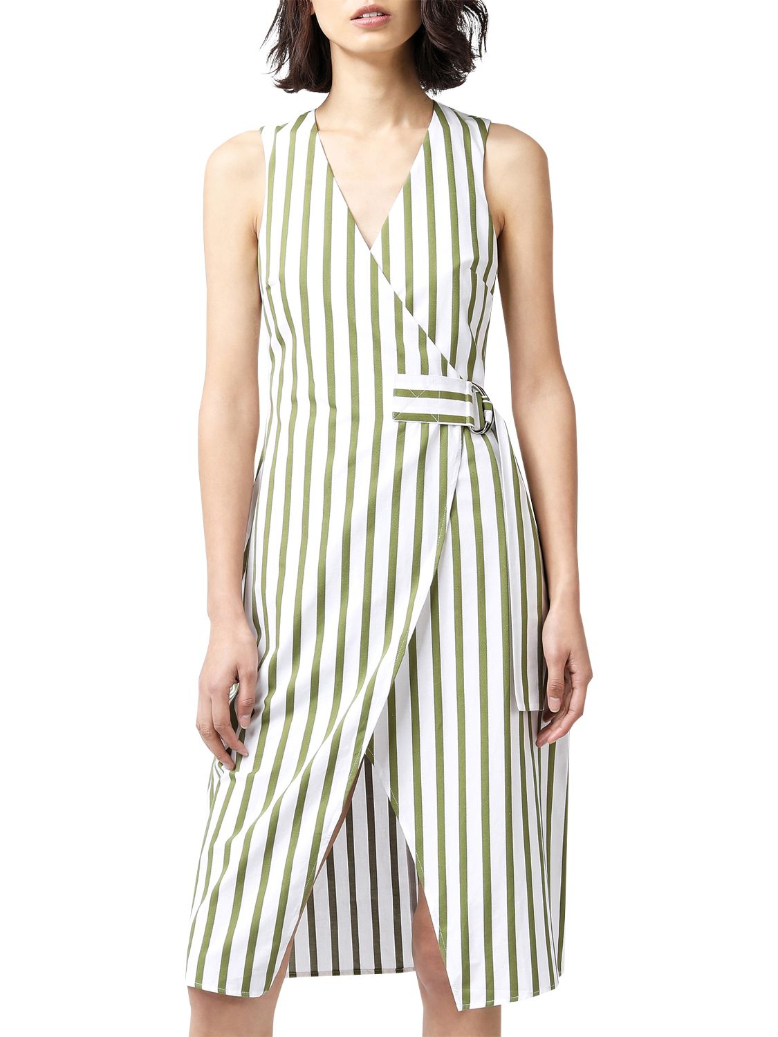 Warehouse Stripe Wrap Dress Online, 50% OFF | espirituviajero.com