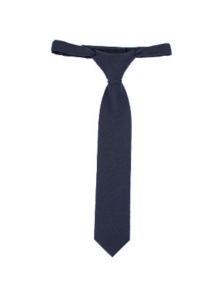 John Lewis & Partners Heirloom Collection Boys' Herringbone Tie, Blue