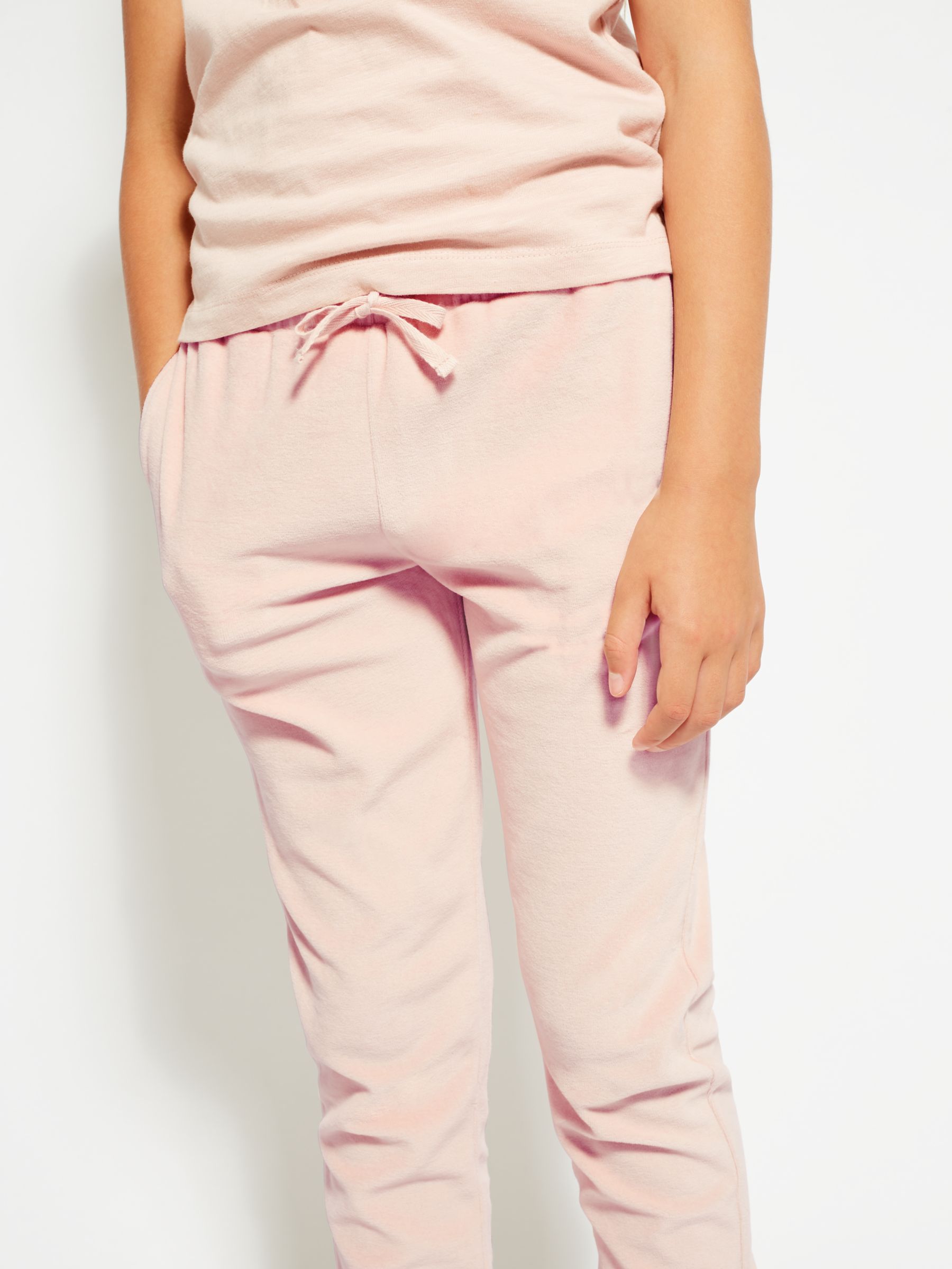 girls velour joggers