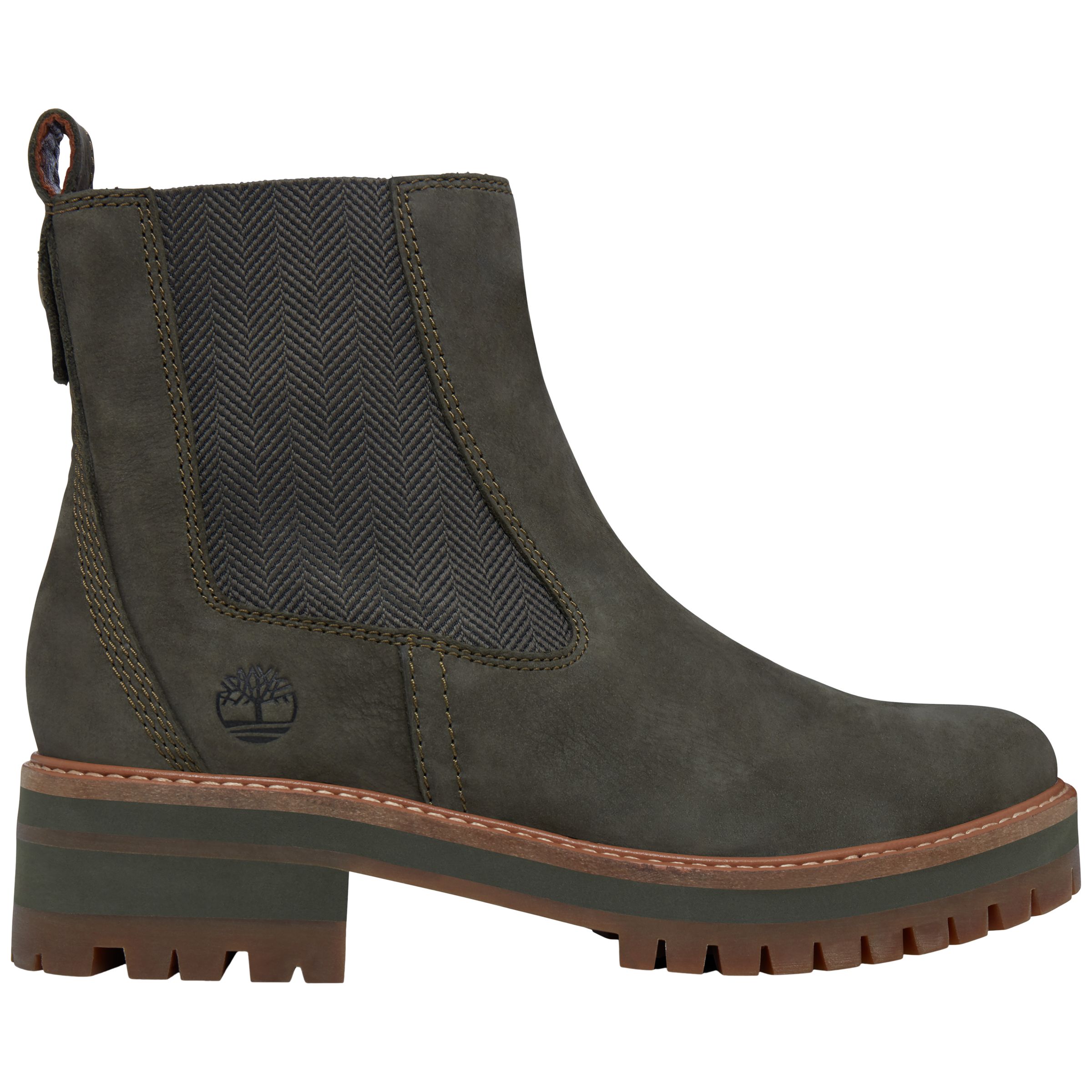 Timberland Courmayeur Valley Chelsea Boots, Olive at John Lewis & Partners