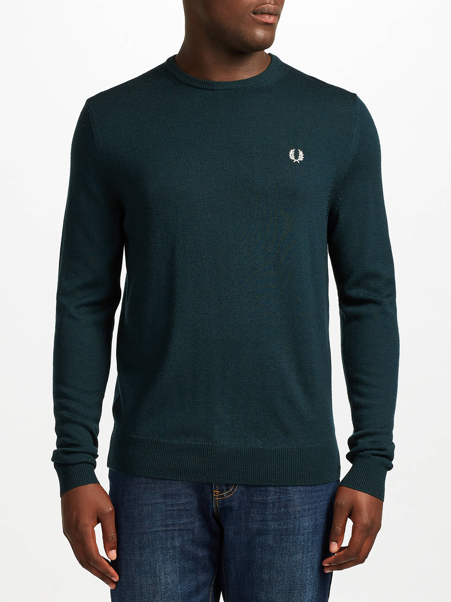 Fred Perry Mens Classic Crew-Neck Sweater