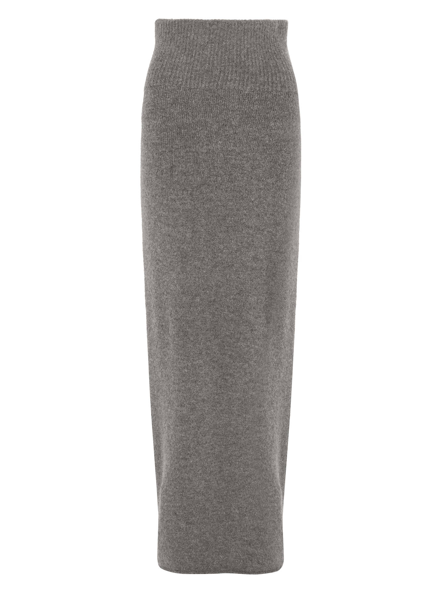 Modern Rarity Long Knitted Rib Skirt, Mink at John Lewis & Partners