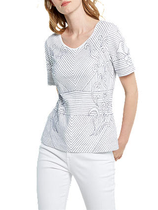 White Stuff Tali Stripe Jersey T-Shirt, White