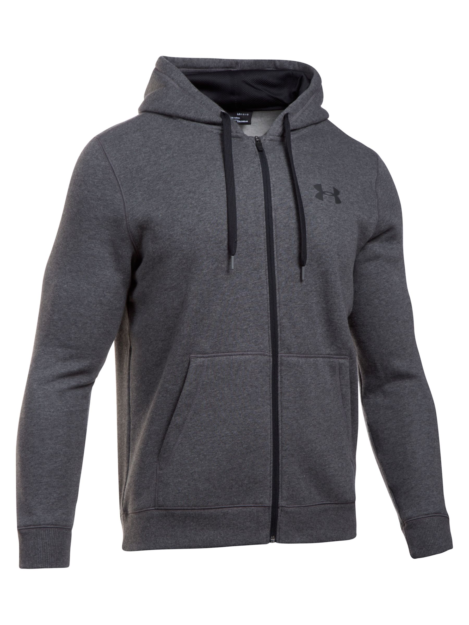 Under Armour Rival Fitted Graphic Hoodie, Grey