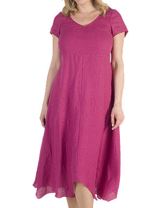 Chesca Linen Dress, Raspberry