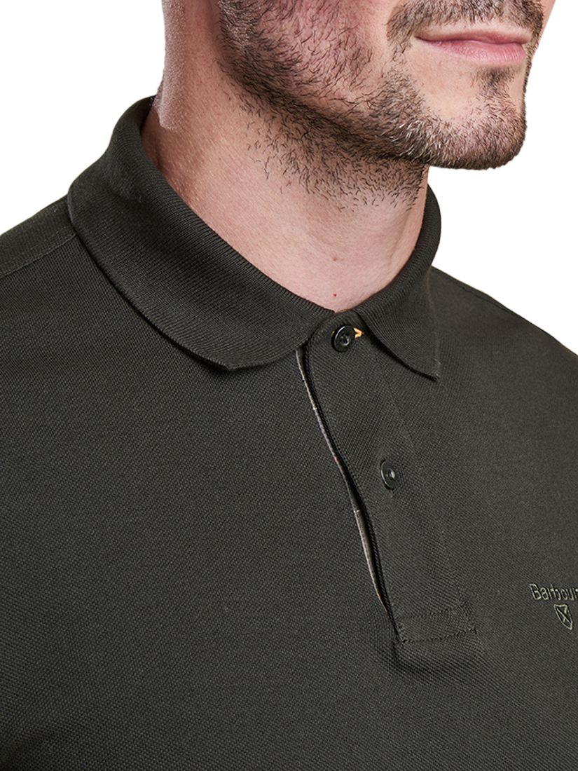 barbour long sleeve sports polo