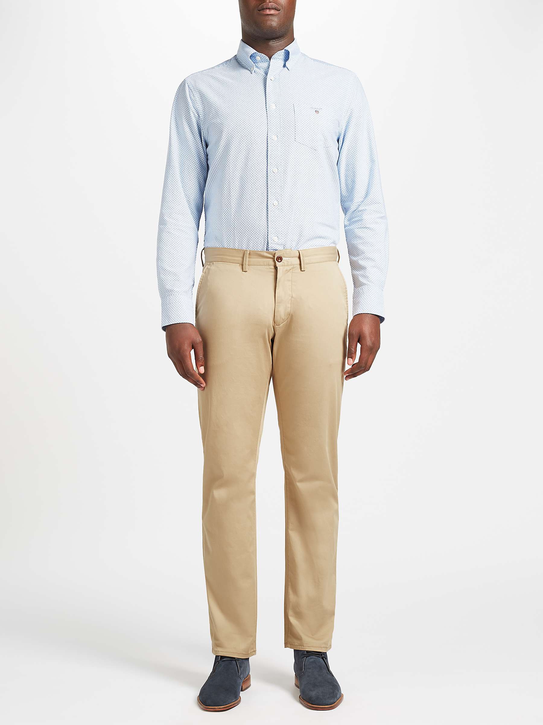 Buy GANT Regular Twill Chino Trousers Online at johnlewis.com