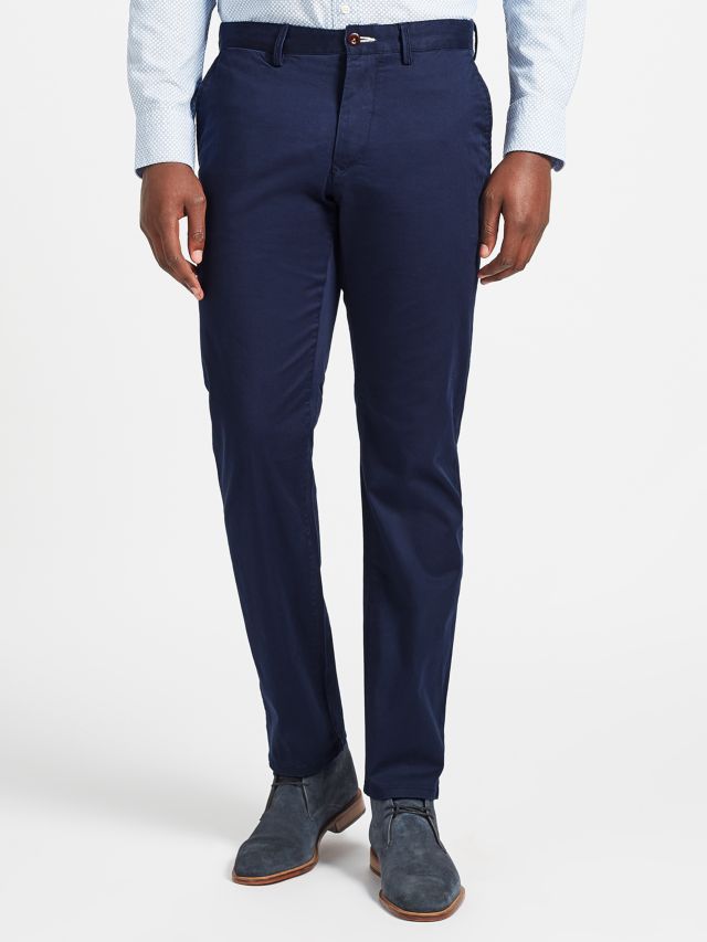 GANT Regular Twill Chino Trousers, Navy, 38R