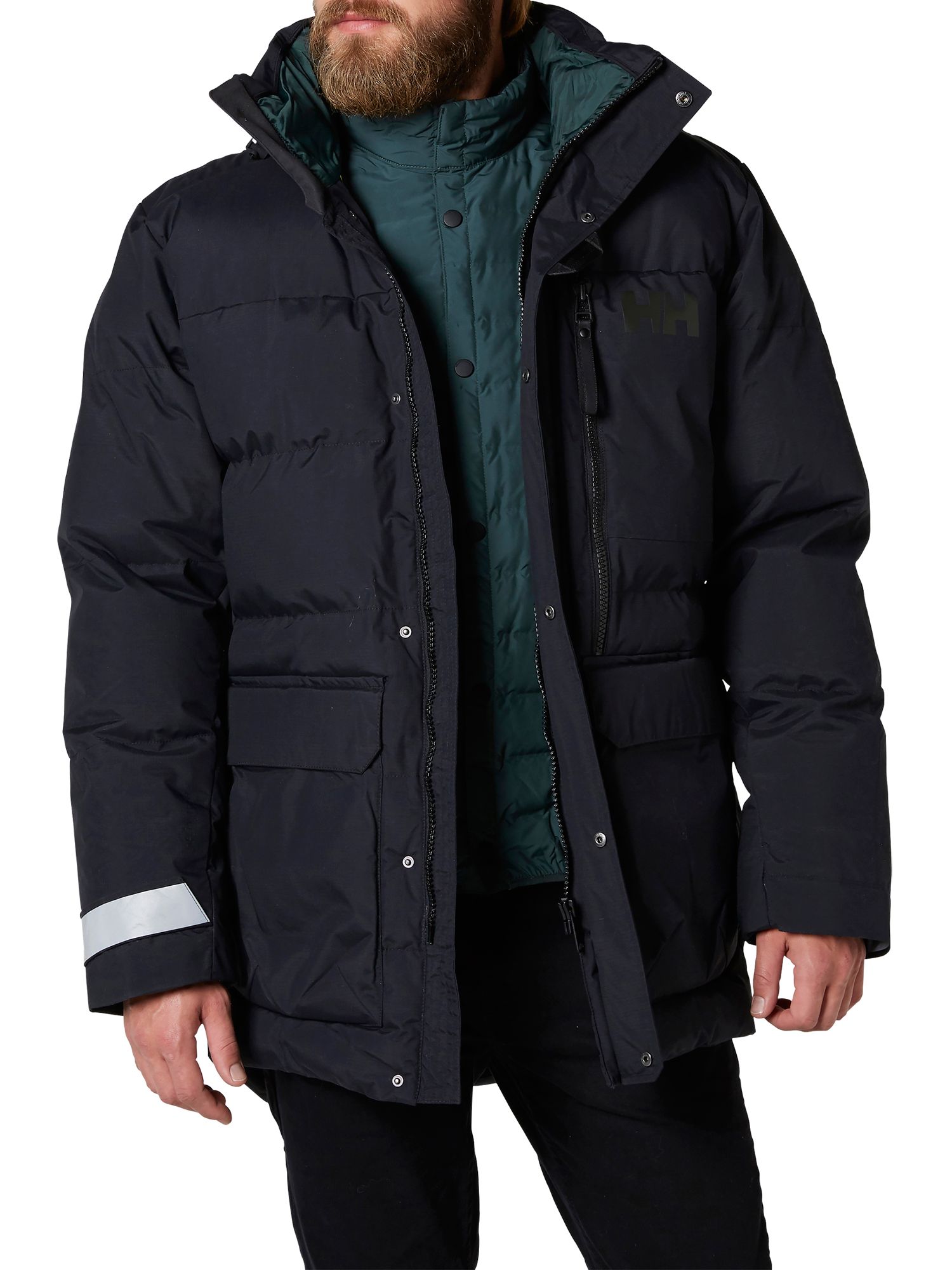 Helly Hansen Tromsoe Waterproof Insulating Men's Jacket, Black at John ...