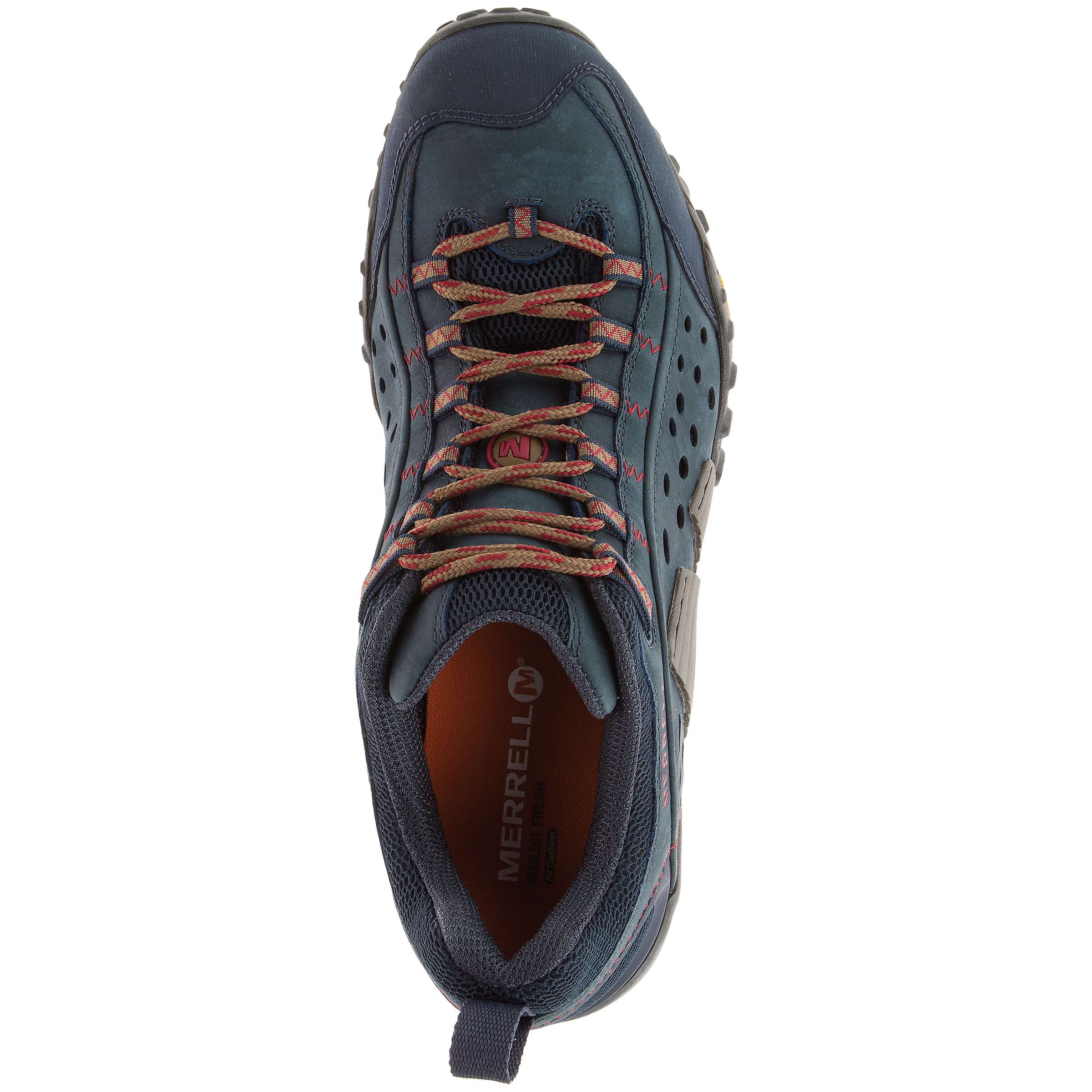 Buy Merrell Intercept Men's Leather Walking Shoes, Blue Wing Online at johnlewis.com